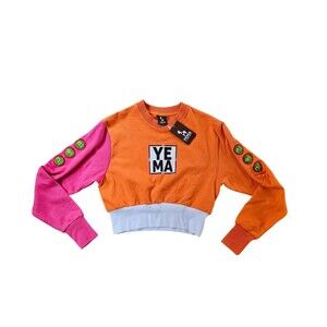 NWT Yema GJH Crop Top in Maasai Mara Women's S Crewneck